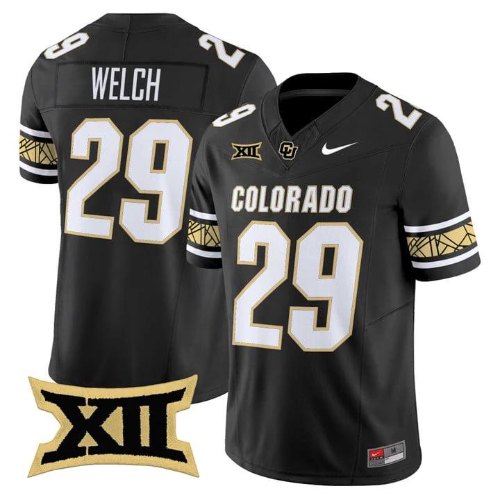 Micah Welch Jersey #29 Colorado Buffaloes 2025 Vapor Limited V2 Stitched by My Store NCAA Football Jerseys