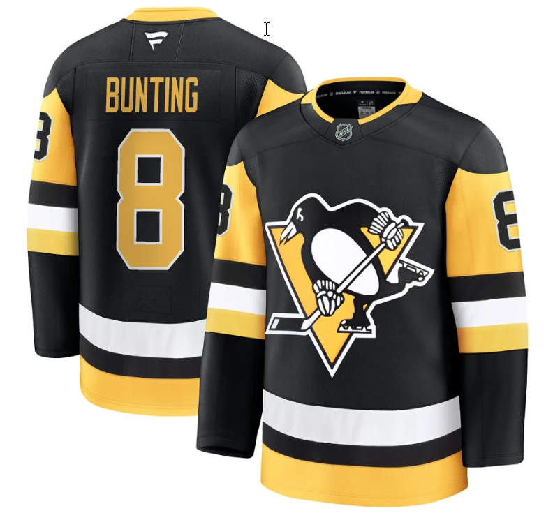 Michael Bunting Jersey #8 Pittsburgh Penguins 2025 Premium All Stitched by Hockey David