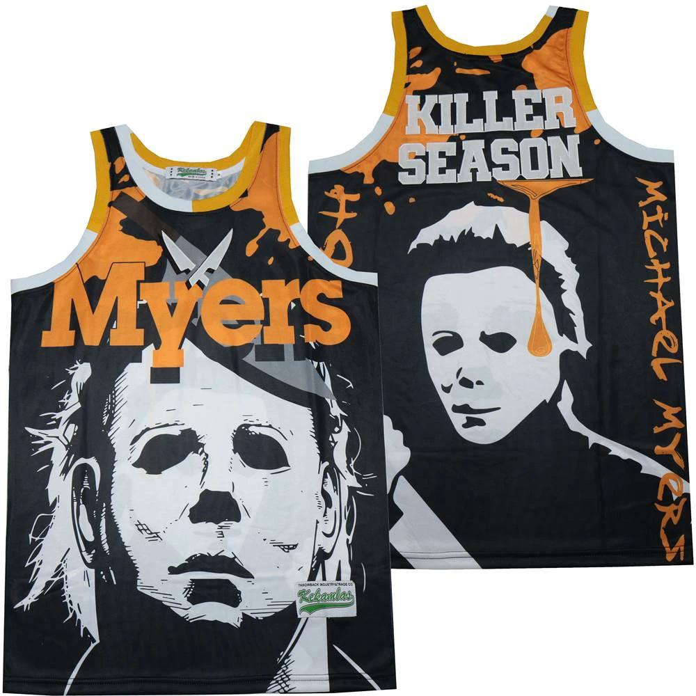 Michael Myers Killer Season Movie Basketball Jersey by My store basketball