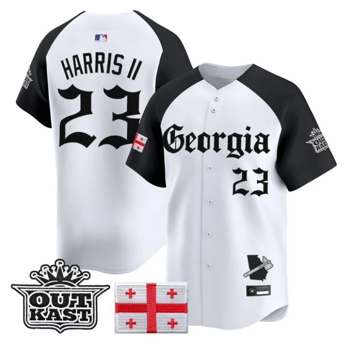 Michael Harris II Jersey #23 Atlanta Braves Georgia Outkast Gothic Stitched by My Store
