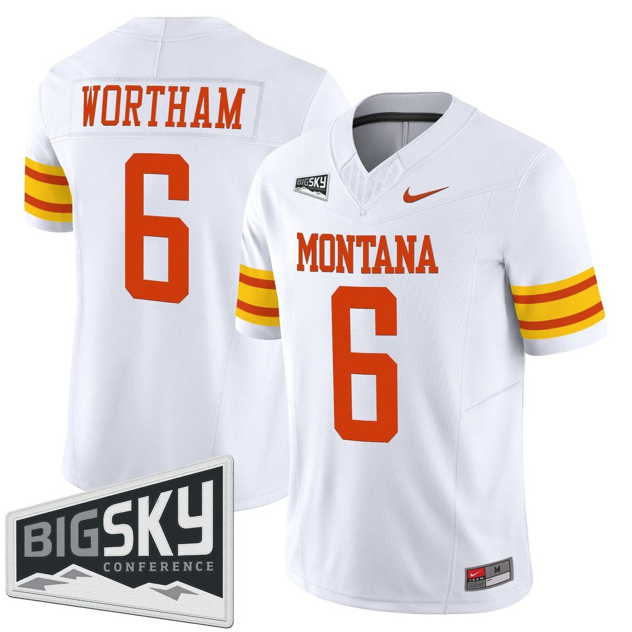 Michael Wortham Jersey #6 Montana Grizzlies 1995 Throwback Vapor Limited Stitched by My Store NCAA Football Jerseys