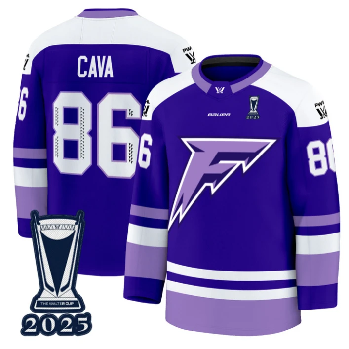 Michela Cava Jersey #86 Minnesota Frost 2025 PWHL Champions Premium Stitched by Hockey David