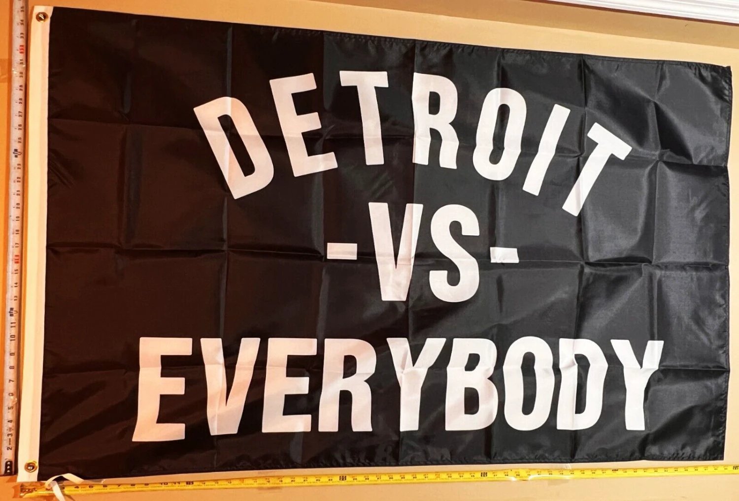 Michigan Flag Black Detroit Beer America Man Cave Sign Poster USA 3x5' by flagsjustdoit