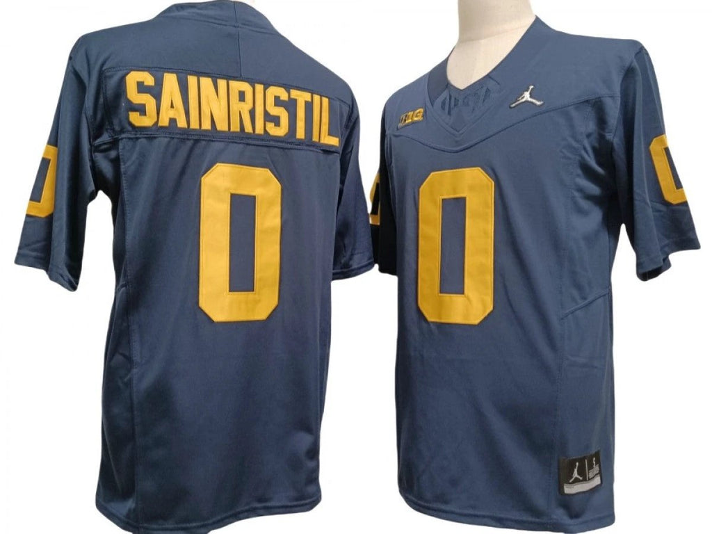 Michigan Wolverines #0 Mike Sainristil Vapor F.U.S.E. Limited Jersey Navy by My Store NCAA Football Jerseys
