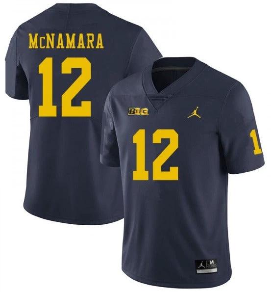Michigan Wolverines #12 Cade McNamara Navy College Football Jersey by My Store