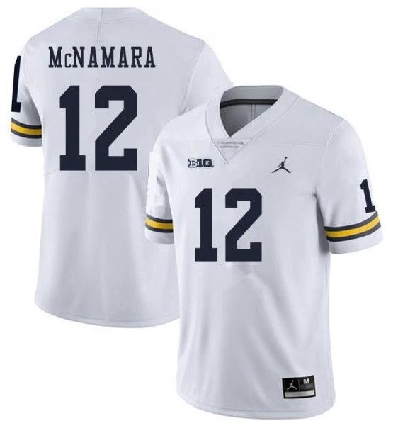Michigan Wolverines #12 Cade McNamara White College Football Jersey by My Store