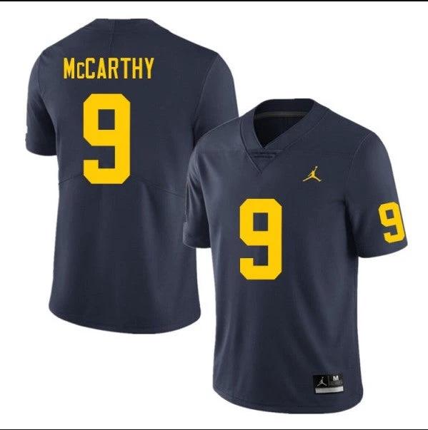 Michigan Wolverines #9 J.J. McCarthy NCAA Football Jersey Navy by My Store