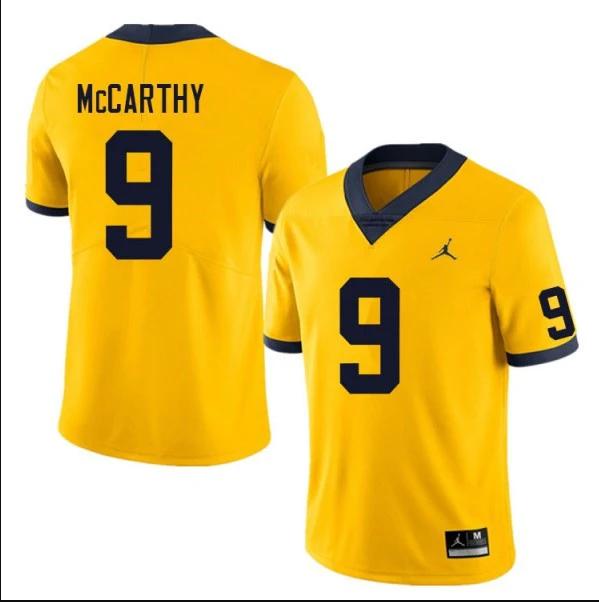 Michigan Wolverines #9 J.J. McCarthy NCAA Football Jersey Yellow by My Store