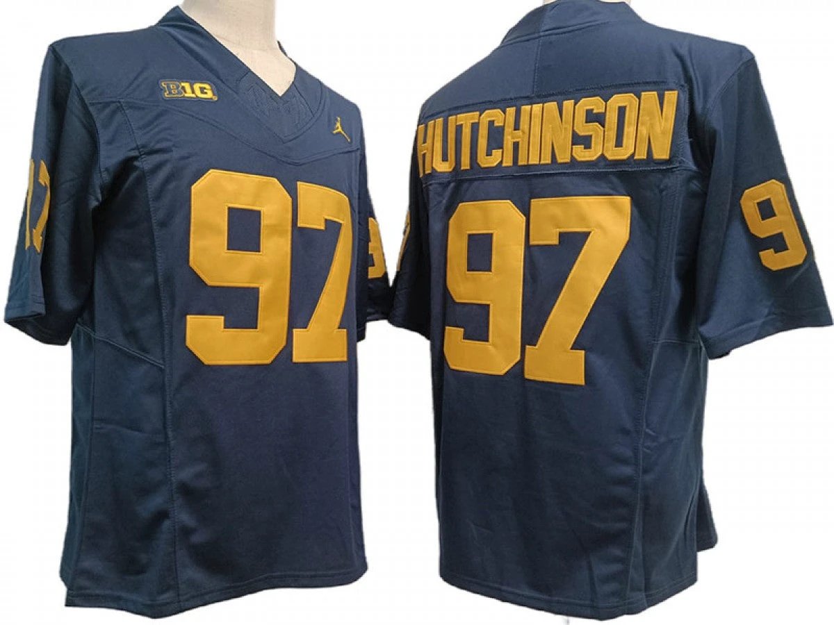 Michigan Wolverines #97 Aidan Hutchinson Vapor F.U.S.E. Limited Jersey Stitched by My Store NCAA Football Jerseys