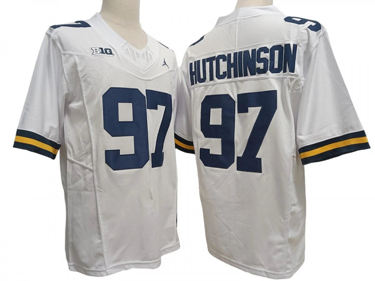 Michigan Wolverines #97 Aidan Hutchinson Vapor F.U.S.E. Limited Jersey Stitched by My Store NCAA Football Jerseys