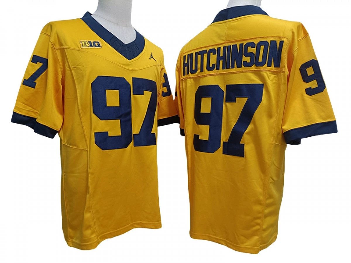 Michigan Wolverines #97 Aidan Hutchinson Vapor F.U.S.E. Limited Jersey Stitched by My Store NCAA Football Jerseys