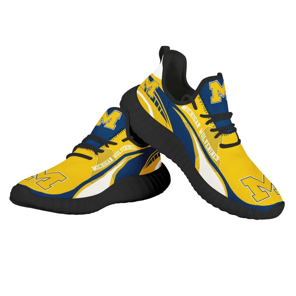 Michigan Wolverines Sneaker Shoes Hot Team For Men Women Fans by Crocs