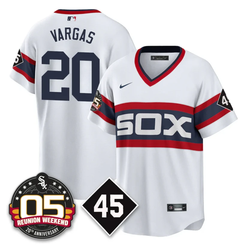 Miguel Vargas Jersey #20 Chicago White Sox 2025 Reunion Weekend Cooperstown by My Store