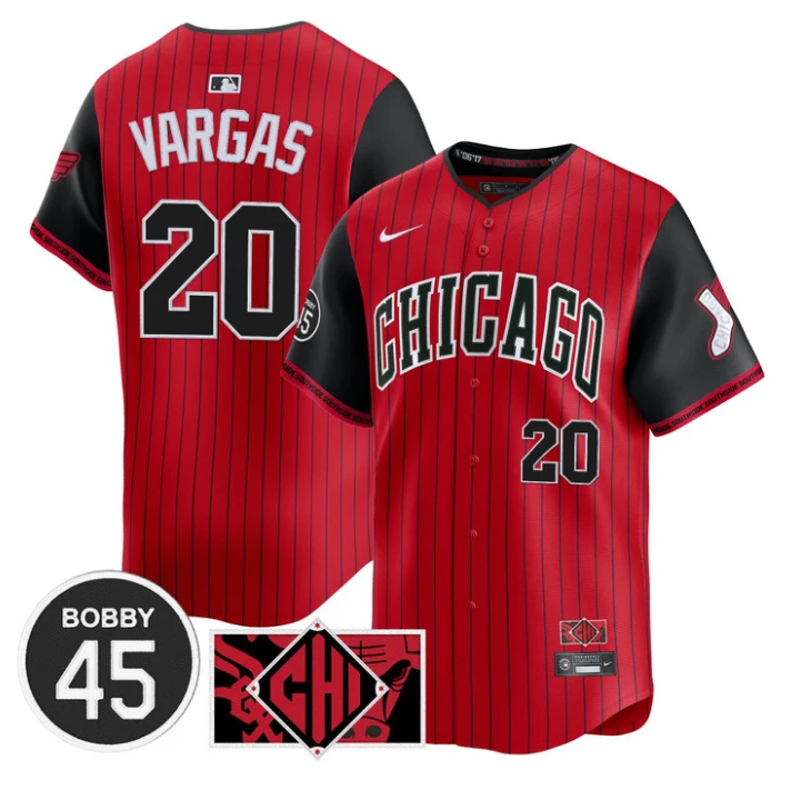 Miguel Vargas Jersey #20 Chicago White Sox Bobby Jenks Stitched City Connect by My Store