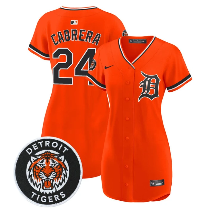 Miguel Cabrera Jersey #24 Detroit Tigers 2026 Baseball Dress Stitched by My Store
