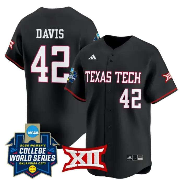 Mihyia Davis Jersey #42 Red Raiders Softball 2026 World Series (WCWS) by My Store