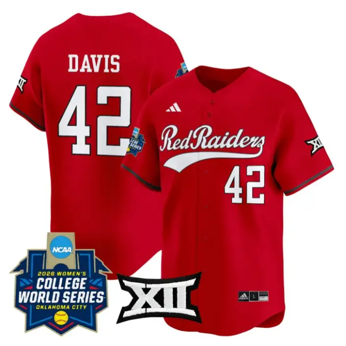 Mihyia Davis Jersey #42 Red Raiders Softball 2026 World Series (WCWS) by My Store
