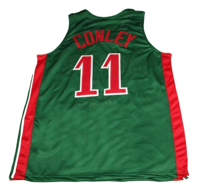 Mike Conley Jersey #11 Lawrence North Basketball Green by My store basketball