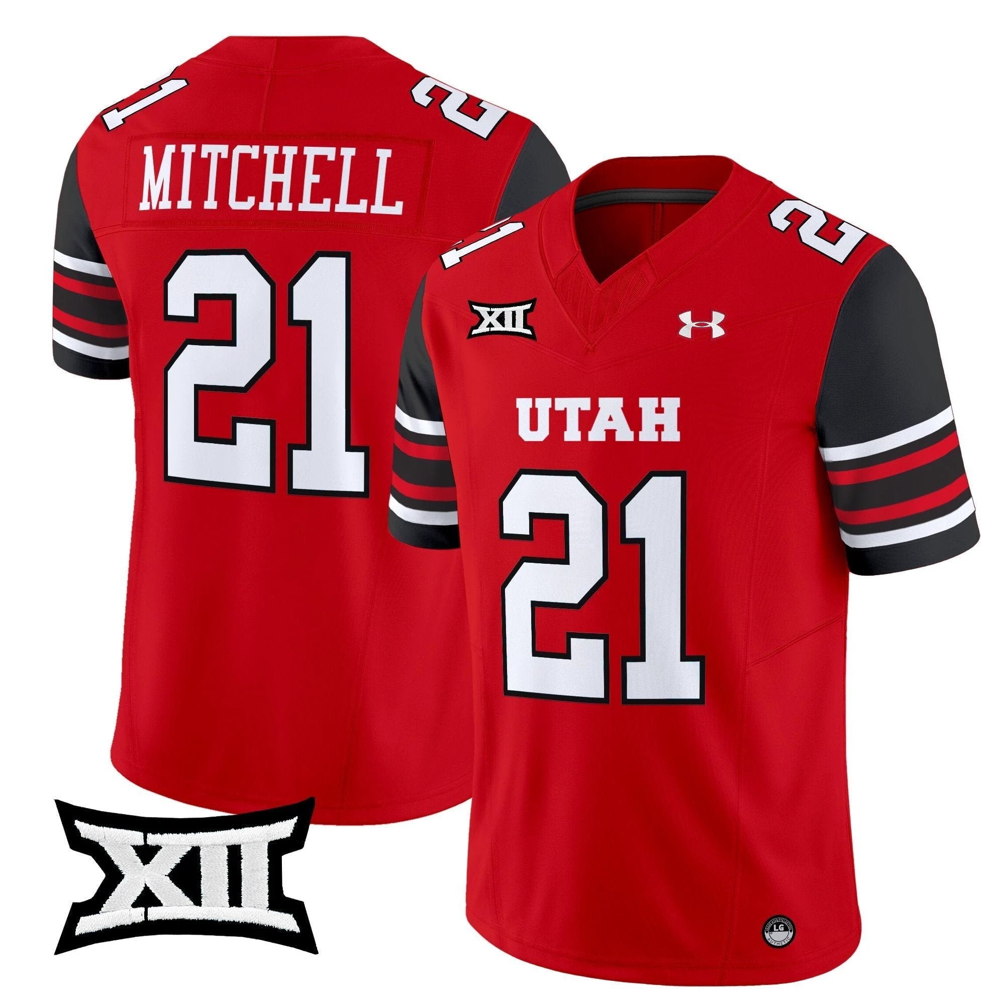 Mike Mitchell Jersey #21 Utah Utes 2025 Vapor Limited Stitched Red by NCAA Football Jersey