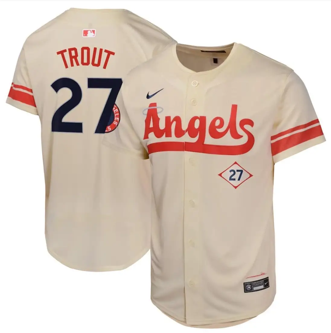 Mike Trout Jersey #27 Angels Vapor Premier Limited All Stitched by My Store