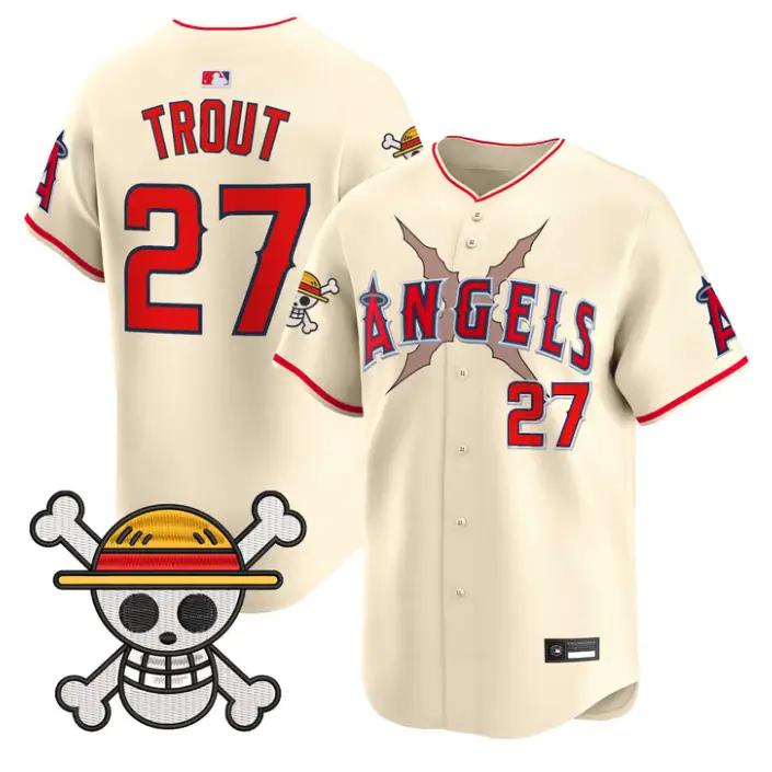 Mike Trout Jersey #27 Los Angeles Angels One Piece Premier Stitched by My Store