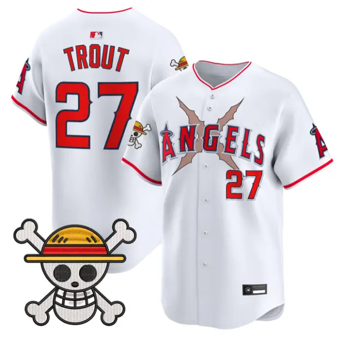 Mike Trout Jersey #27 Los Angeles Angels One Piece Premier Stitched by My Store