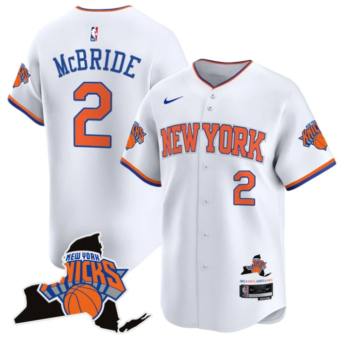 Miles McBride Jersey #2 New York Knicks Vapor Baseball Stitched Association by My Store