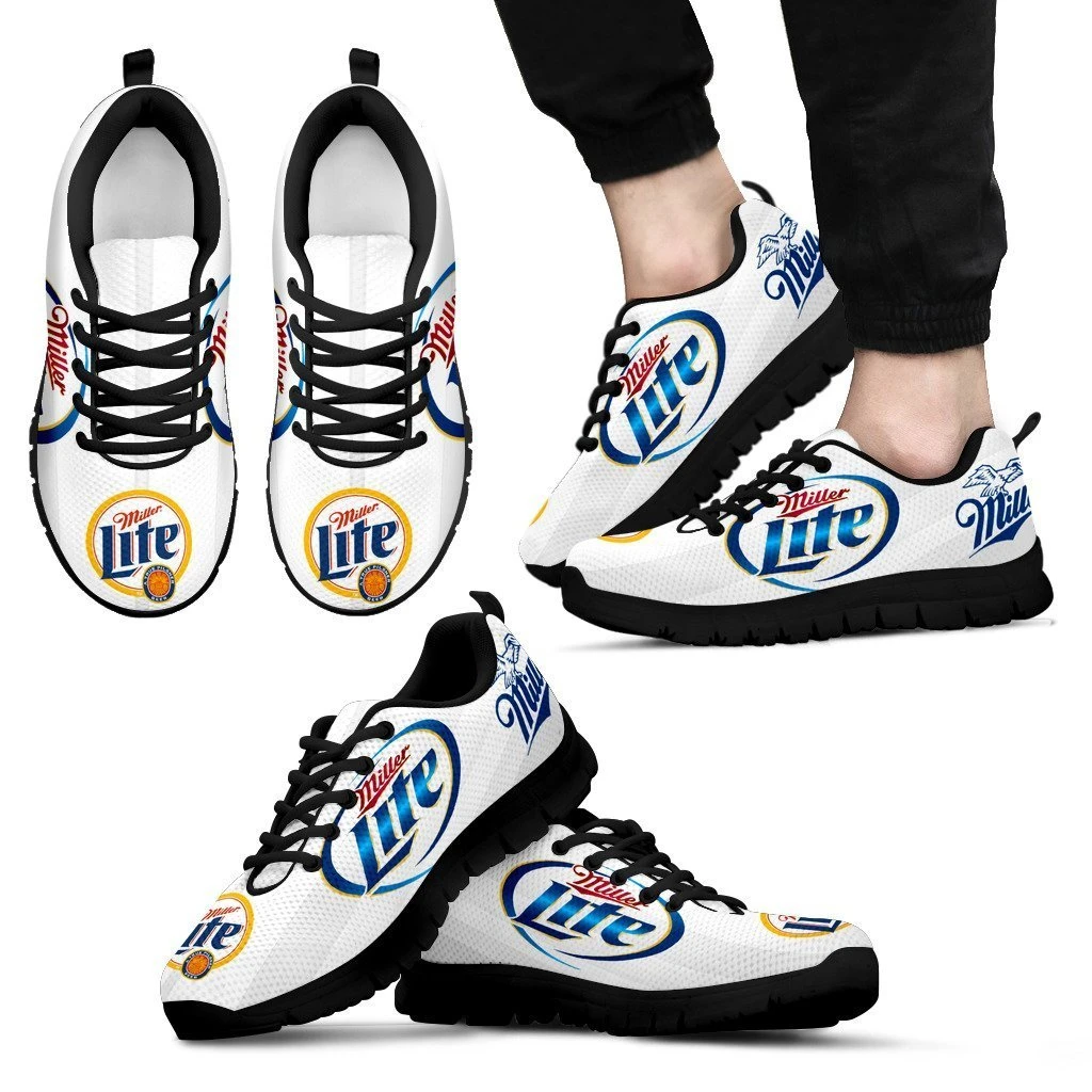 Miller Lite Patterns Canvas Limited Sneaker Shoes For Men Women Fans by Crocs