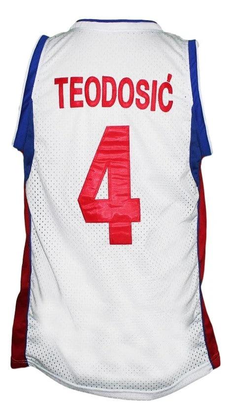Milos Teodosic Jersey #4 Team Serbia Basketball White by My store basketball