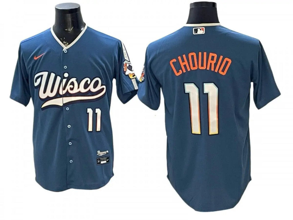 Milwaukee Brewers #11 Jackson Chourio 2026 City Connect Limited Jersey - Blue by My Store