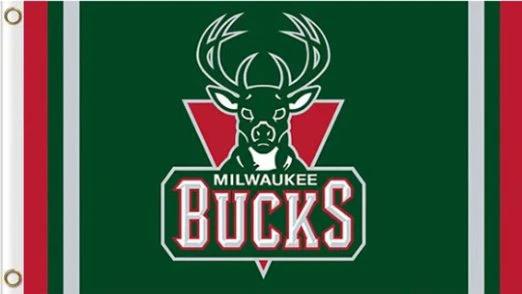 Milwaukee Bucks Club US Team Flag 3X5Ft Polyester Banner USA Digital Print by flagsjustdoit