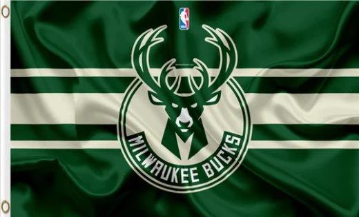 Milwaukee Bucks Flag 3X5Ft Polyester Banner USA Digital Print by flagsjustdoit