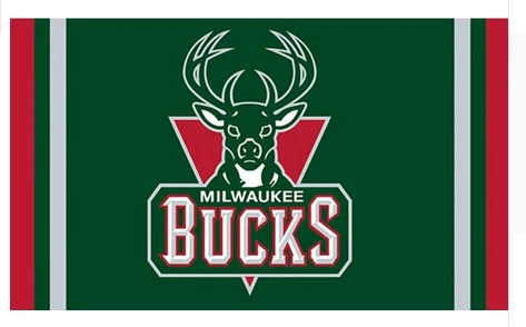 Milwaukee Bucks Flag-3x5FT Banner-100% polyester by flagsshop