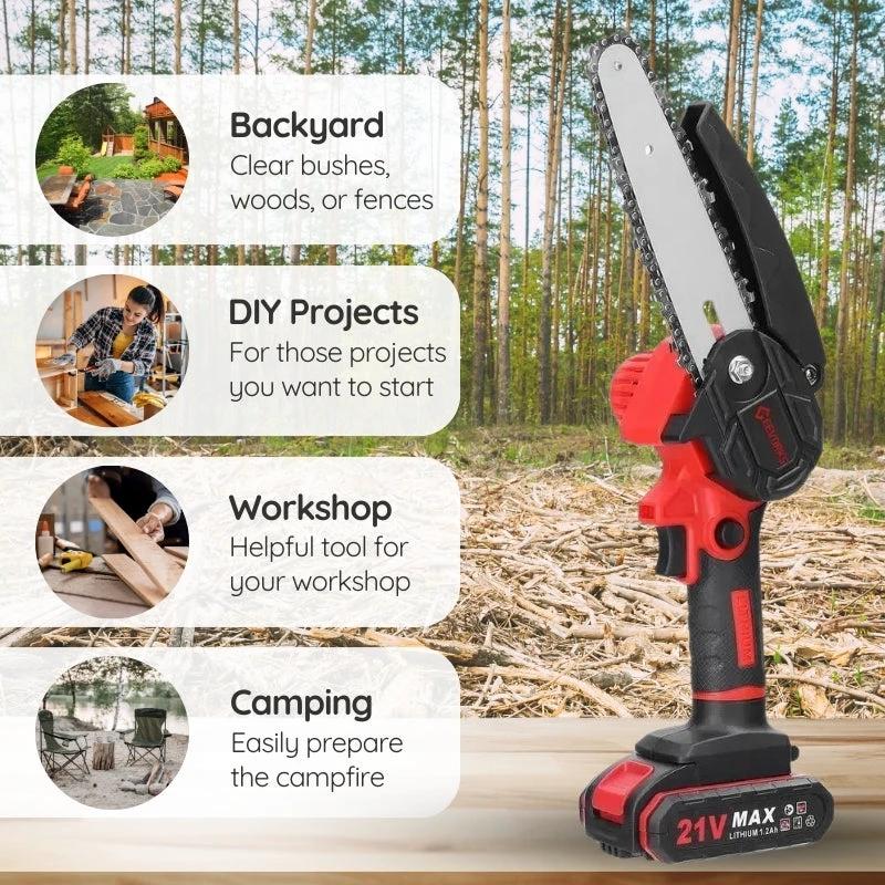 Mini Upgraded Cordless Chainsaw by BowLift