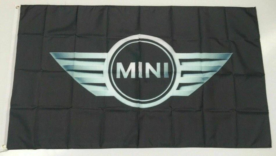 Mini Cooper Style 2 Banner Flag Car BMW British Hatch Mechanic Garage Man Cave 3x5ft by flagsjustdoit