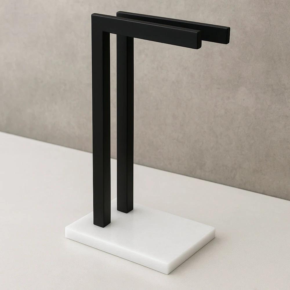 Minimalist Bathroom Vanity Double Towel Rack by Casa & Beyond