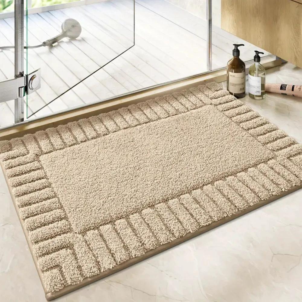 Minimalist Stripe Bath Rug Mat by Casa & Beyond