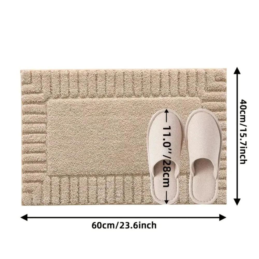 Minimalist Stripe Bath Rug Mat by Casa & Beyond