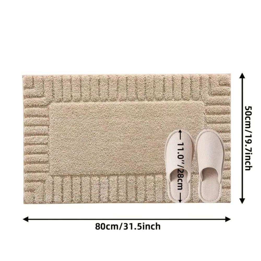 Minimalist Stripe Bath Rug Mat by Casa & Beyond