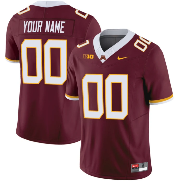 Minnesota Football Gophers Custom Jersey All Stitched by NCAA Football Jersey