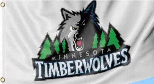 Minnesota Timberwolves Custom Flag 3X5Ft Polyester Banner USA Digital Print by flagsjustdoit
