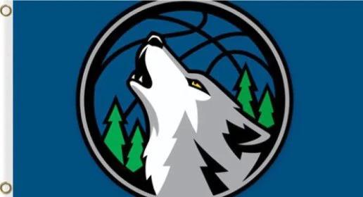 Minnesota Timberwolves Custom US Flag 3X5Ft Polyester Banner USA Digital Print by flagsjustdoit