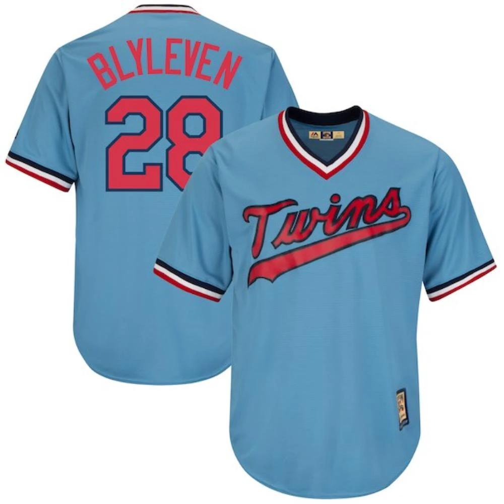 Minnesota Twins Bert Blyleven Blue Throwback Pullover Jersey by My Store