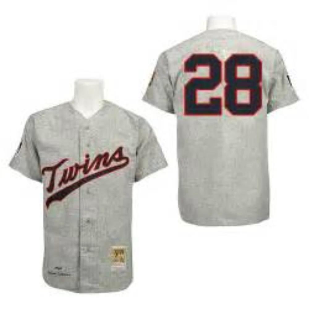 Minnesota Twins Bert Blyleven Gray 1969 Throwback Jersey by My Store