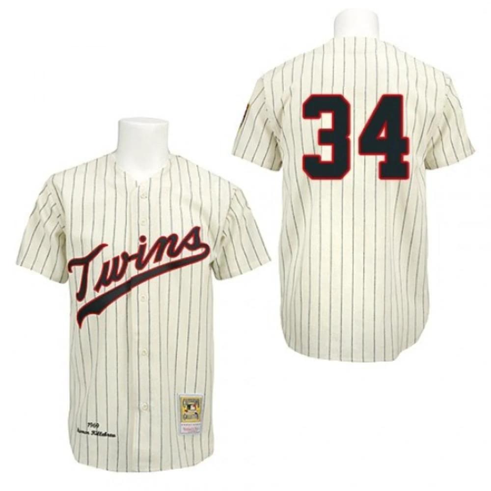 Minnesota Twins Kirby Puckett Cream 1969 Throwback Jersey by My Store