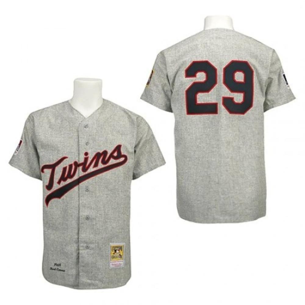 Minnesota Twins Rod Carew Gray 1969 Throwback Jersey by My Store