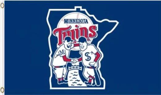 Minnesota Twins US Flag 3X5Ft Banner USA Polyester with Brass Grommets by flagsjustdoit