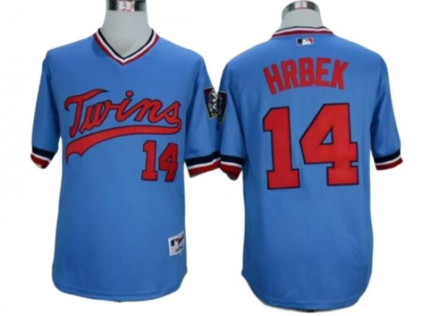 Minnesota Twins #14 Kent Hrbek Light Blue Cooperstown Jersey by My Store