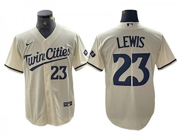 Minnesota Twins #23 Royce Lewis Cream Alternate Limited Jersey by My Store