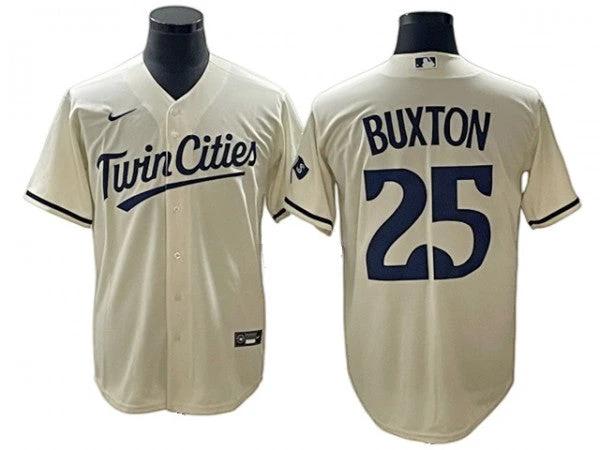 Minnesota Twins #25 Byron Buxton Cream Alternate Jersey by My Store